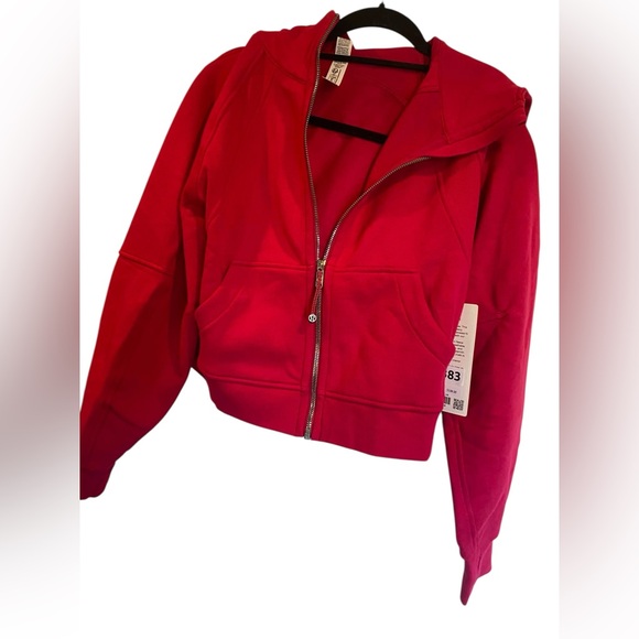 NWT Lululemon scuba oversized full zip CALYPSO PINK Size XS/S